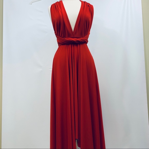 Victoria’s Secret Moda International Convertible Infinity Backless Deep V Dress - Picture 2 of 13